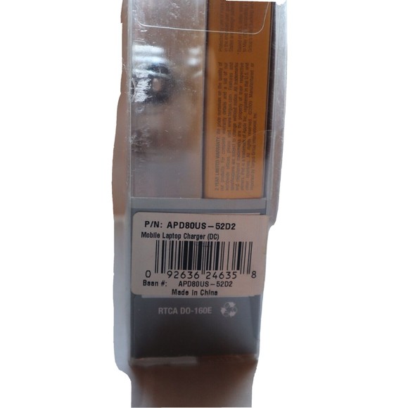 Targus APD80US Mobile Laptop / Phone Charger DC 9 Device Tips Black NWT - Picture 3 of 4